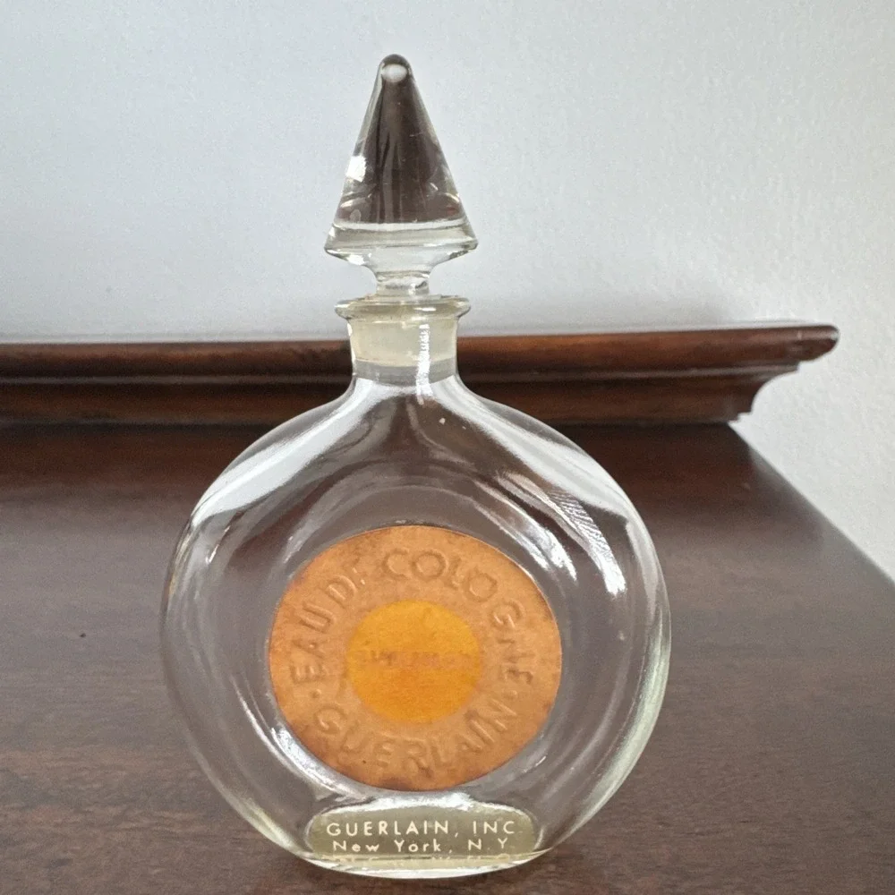 3 Vintage Guerlain Shalimar Eau de Champs Cologne Bottle Made In France Lot